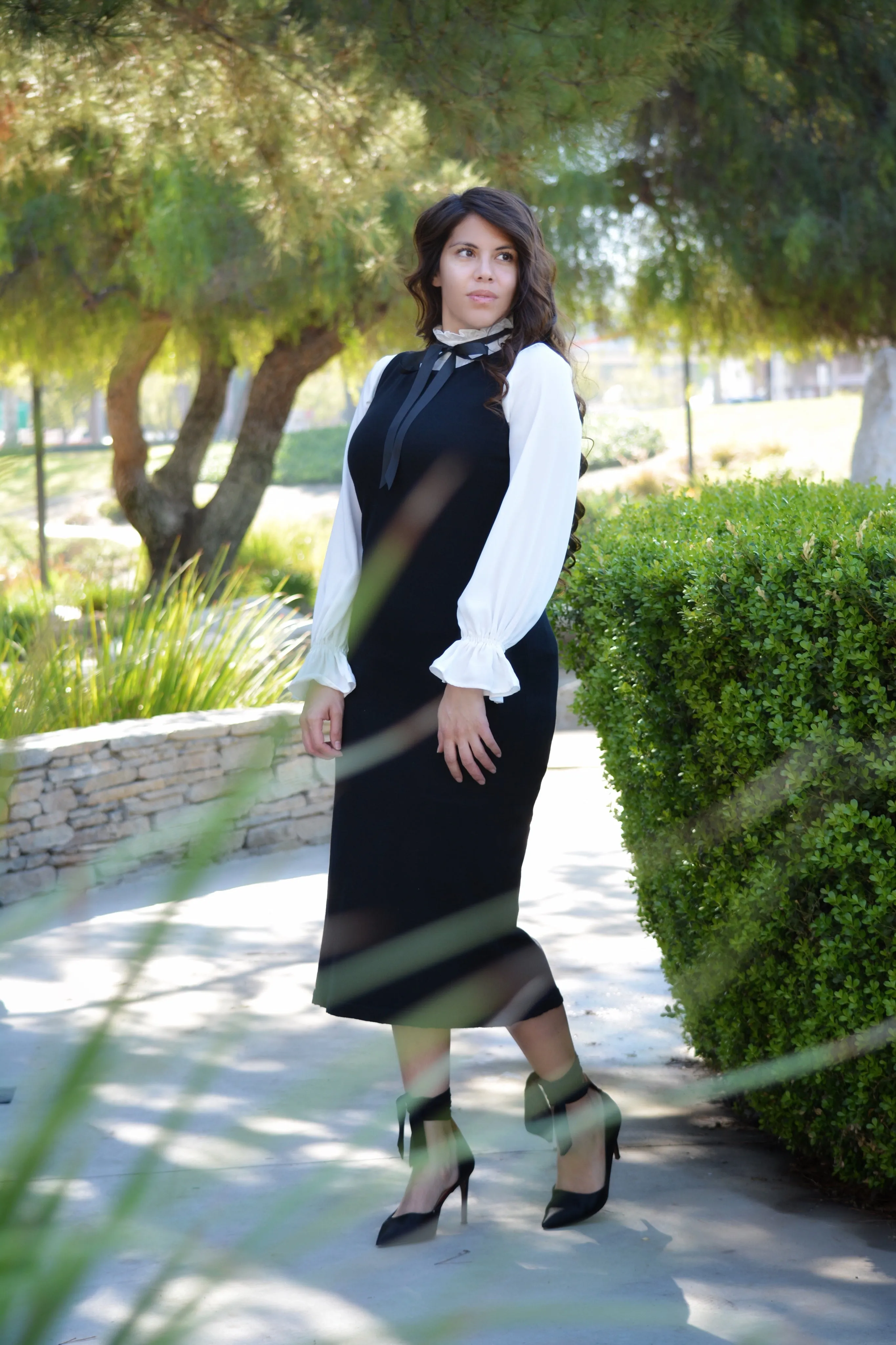 Alexandria White Bow Top
