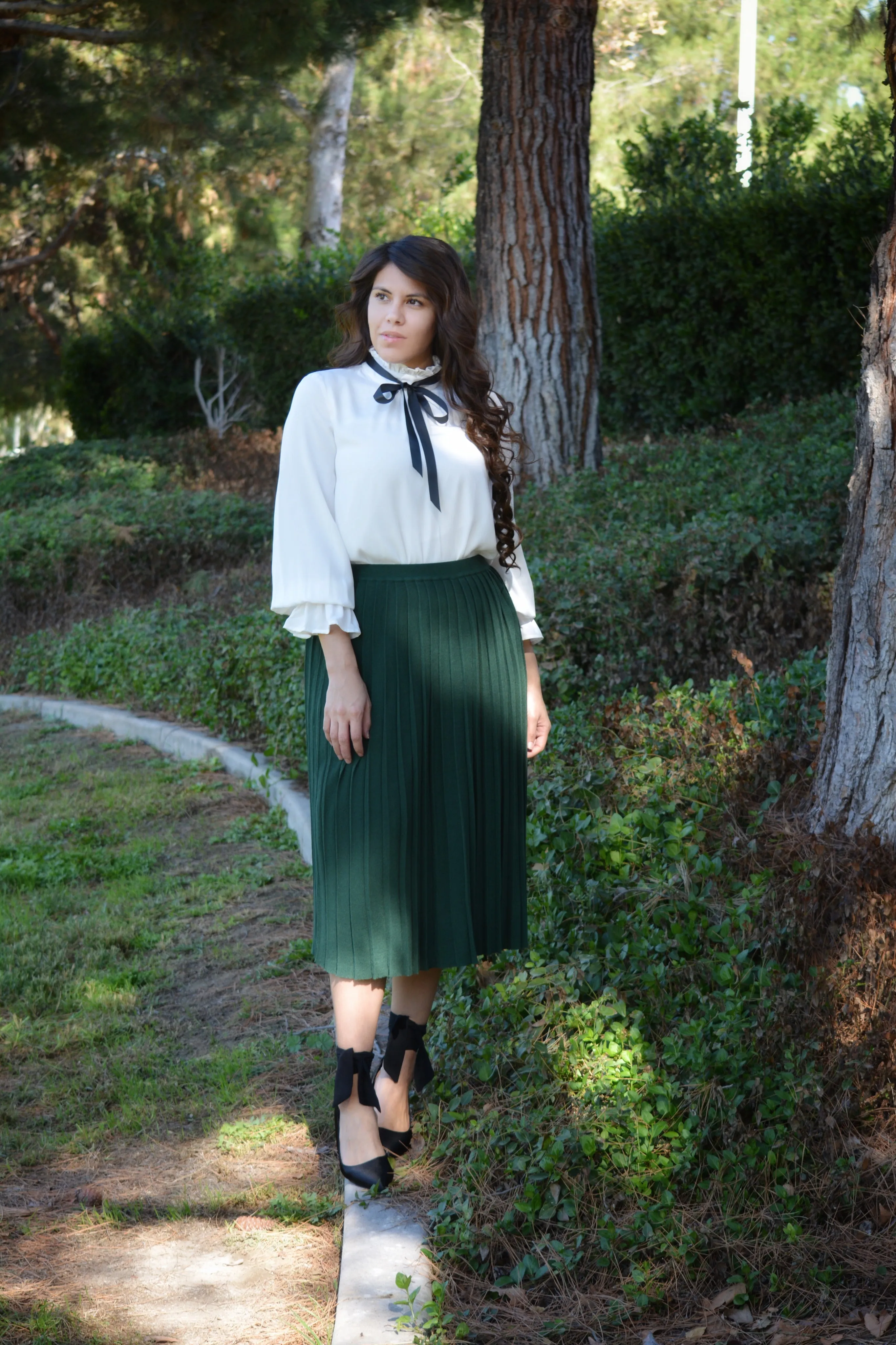 Alexandria White Bow Top