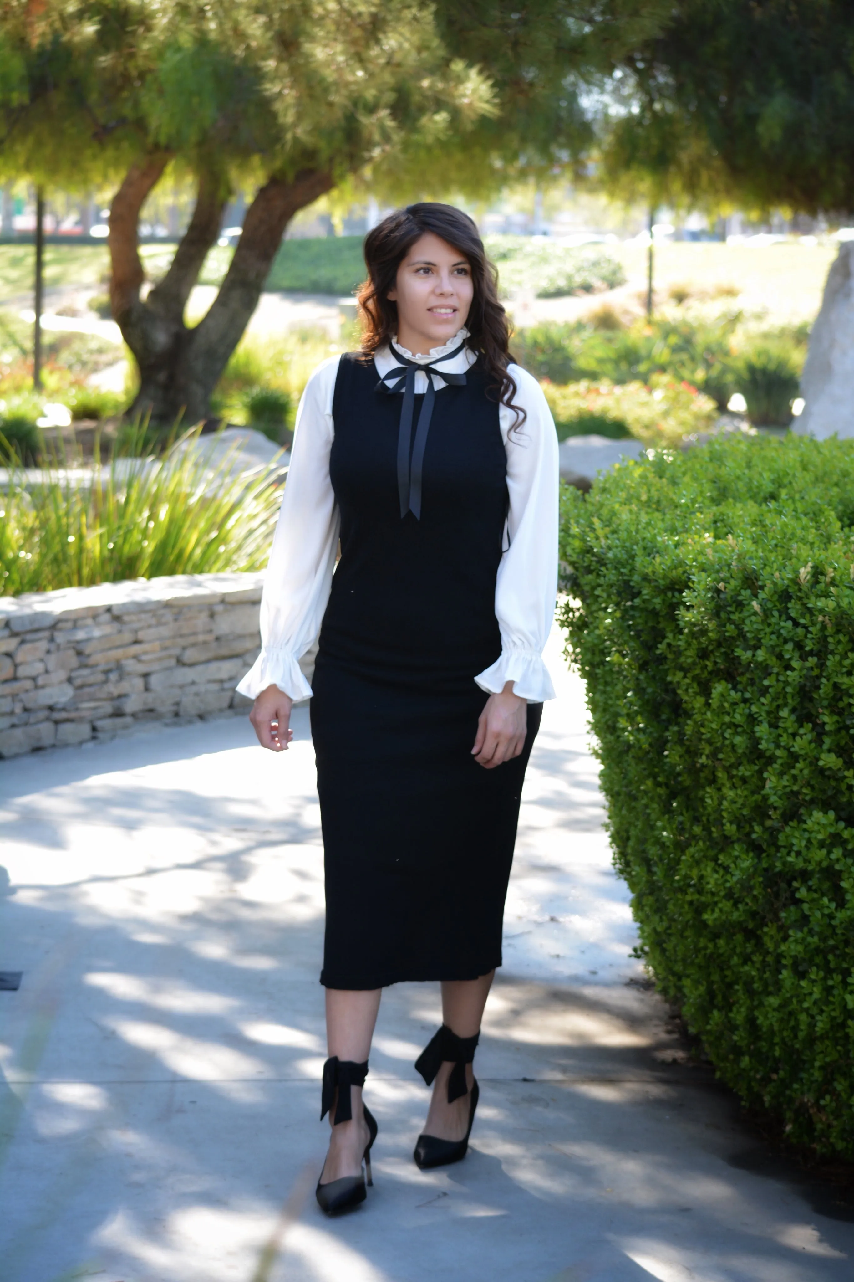 Alexandria White Bow Top