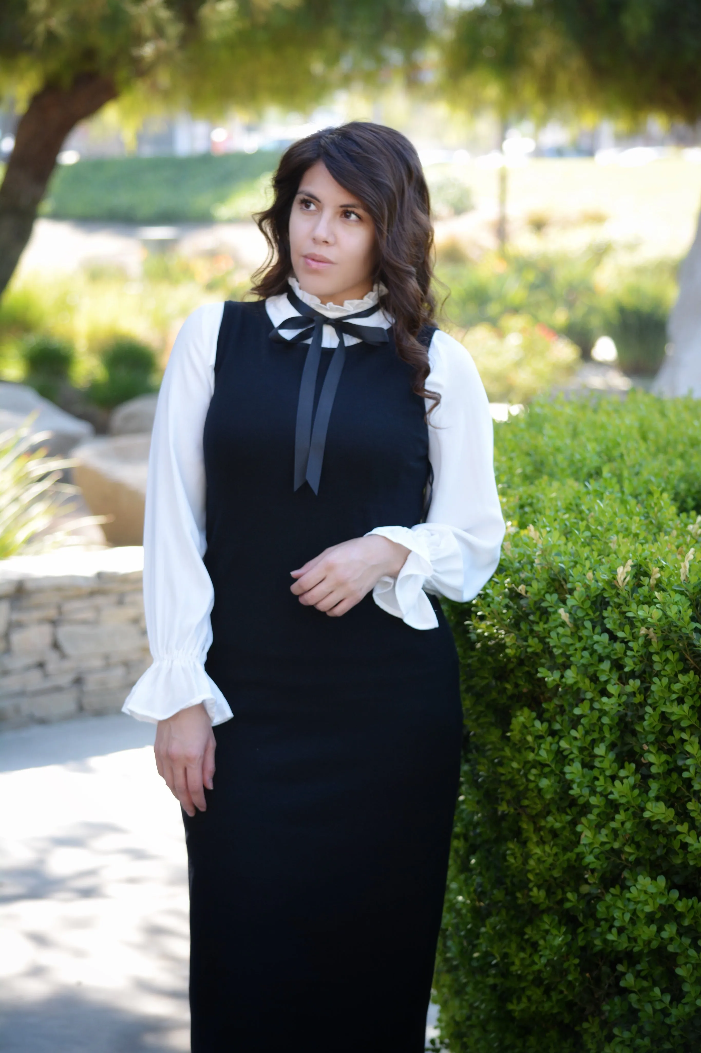 Alexandria White Bow Top