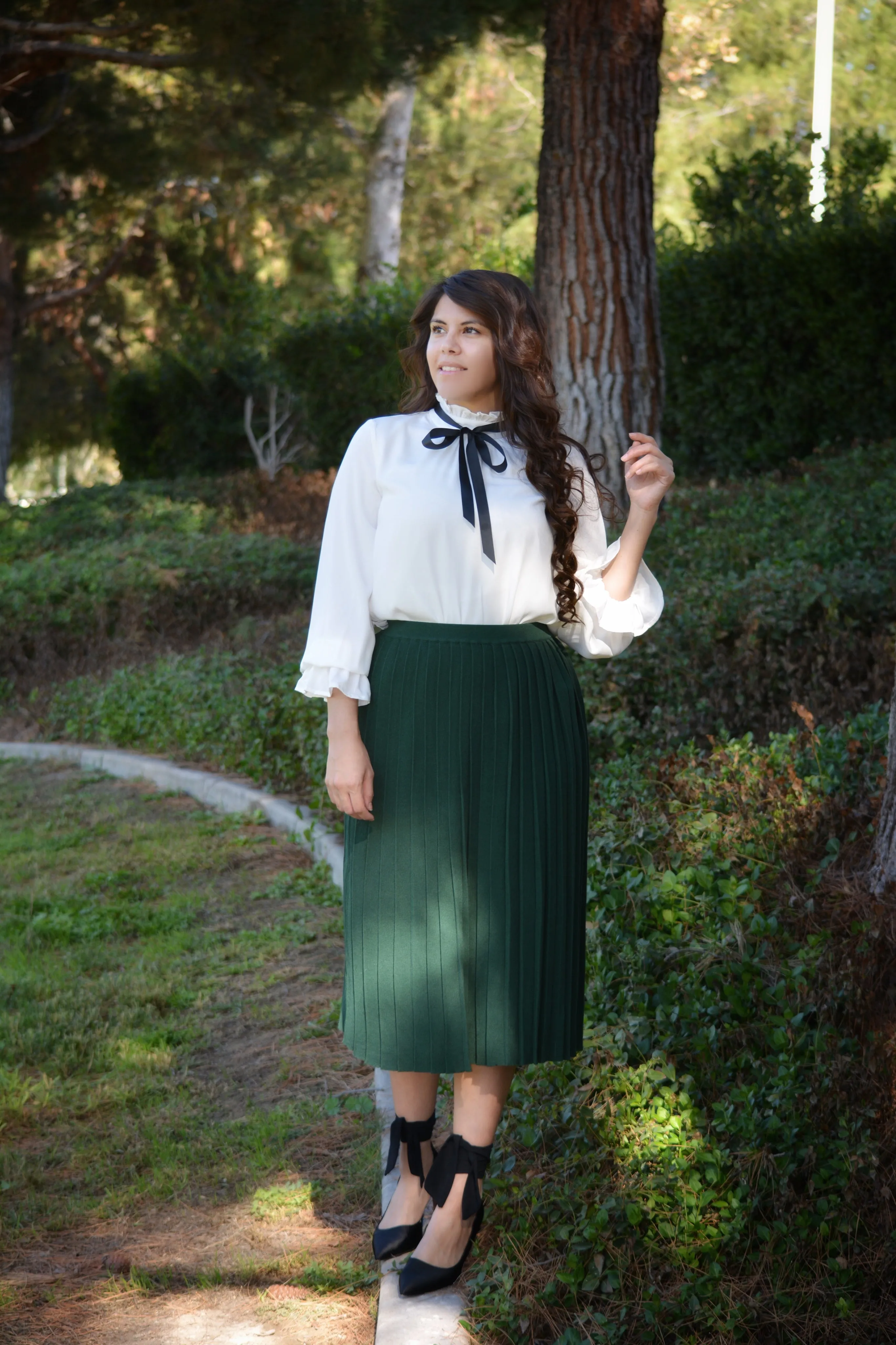 Alexandria White Bow Top