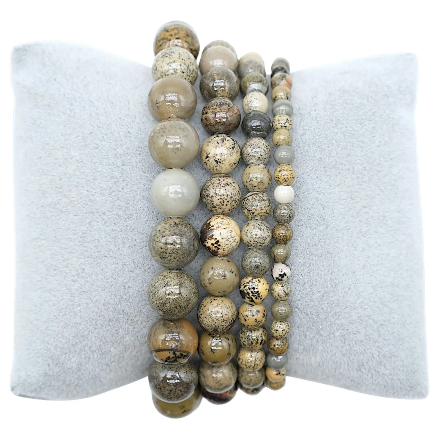 Bracelet Jaspe monochrome