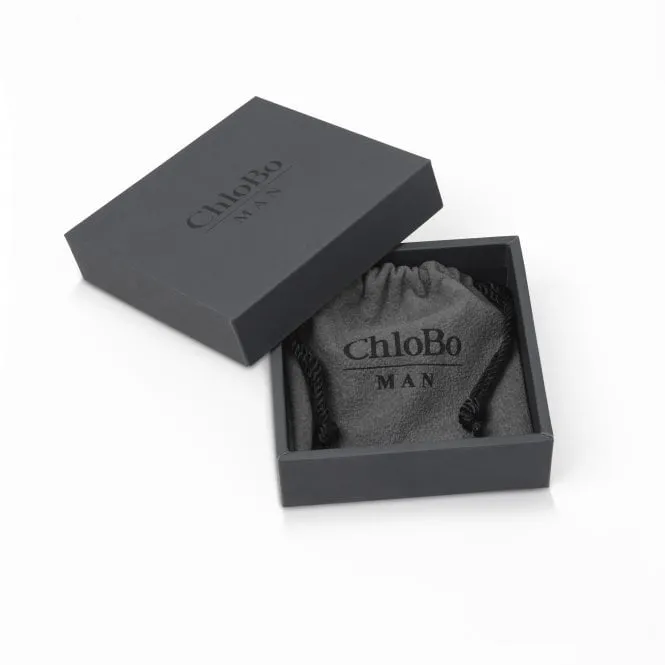CHLOBO Men's Black Lava Bracelet
