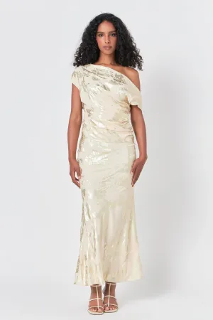 Endless Rose - Printed Foil Maxi Skirt