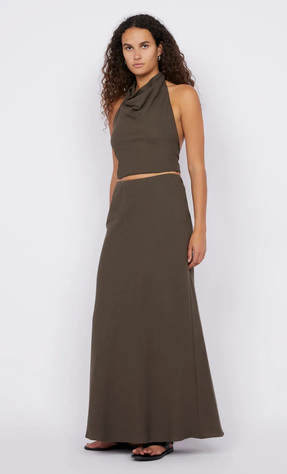 EVERLY MAXI SKIRT - TWIG