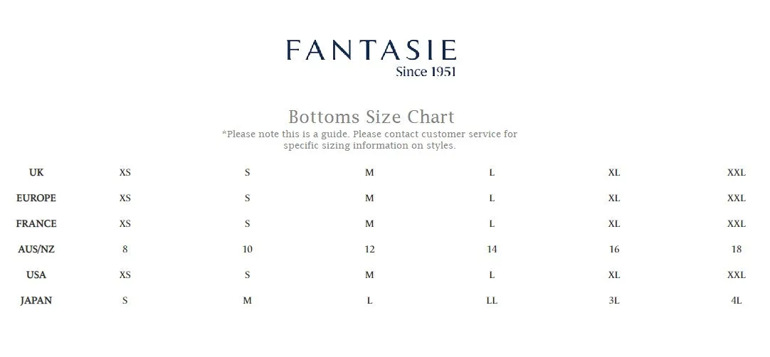 Fantasie Port Maria Mid Rise Bikini Brief (6895) - Black