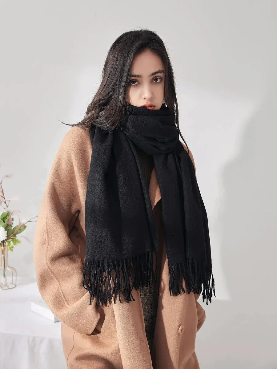 Fringe Hem Scarf