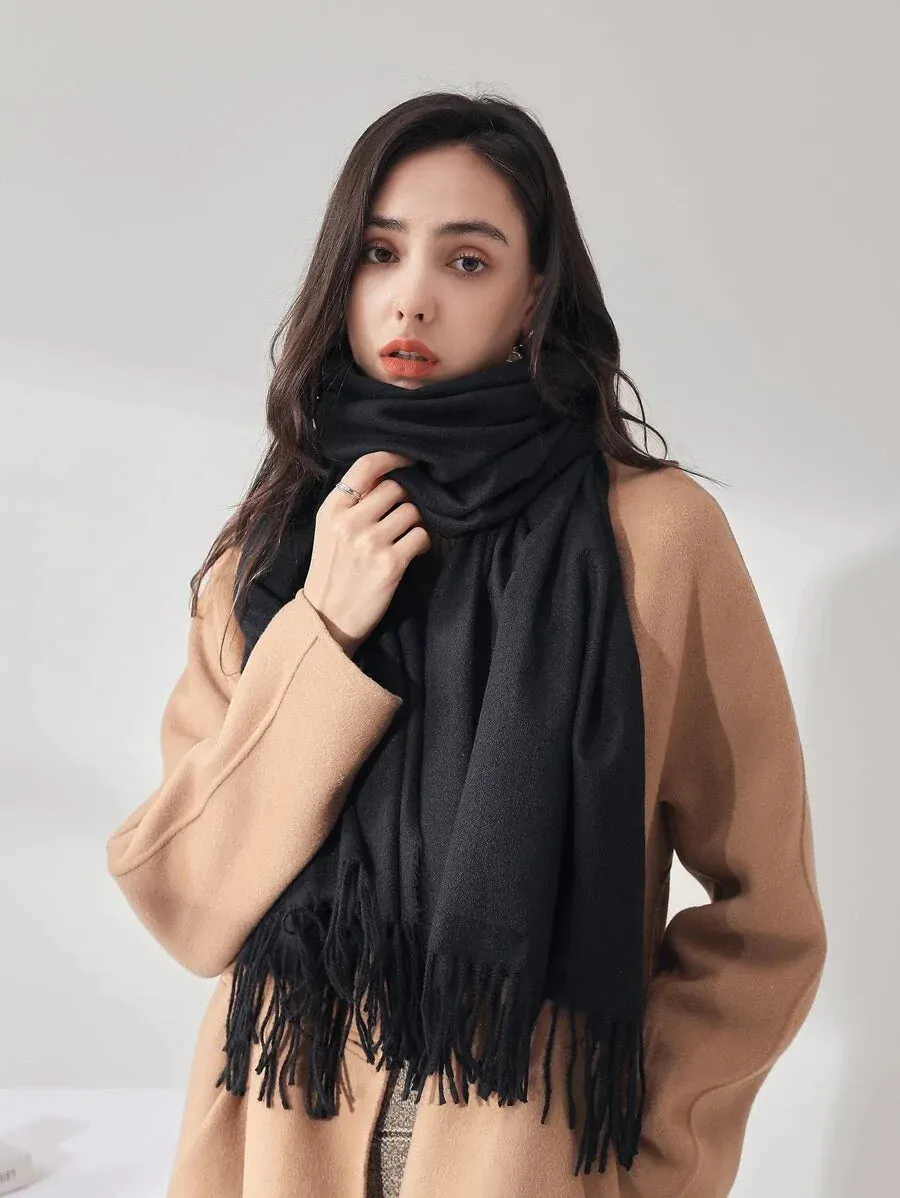 Fringe Hem Scarf