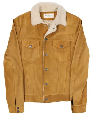 FW14 Suede Shearling Trucker Jacket