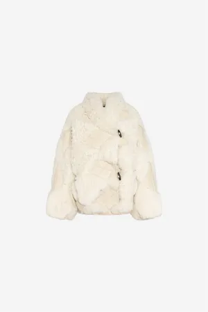 Iceland Shearling Jacket Ivory