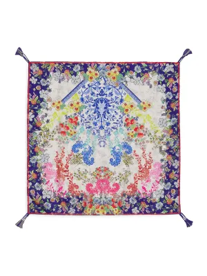 Johnny Was Women’s Silk Floral Shellinay Scarf New