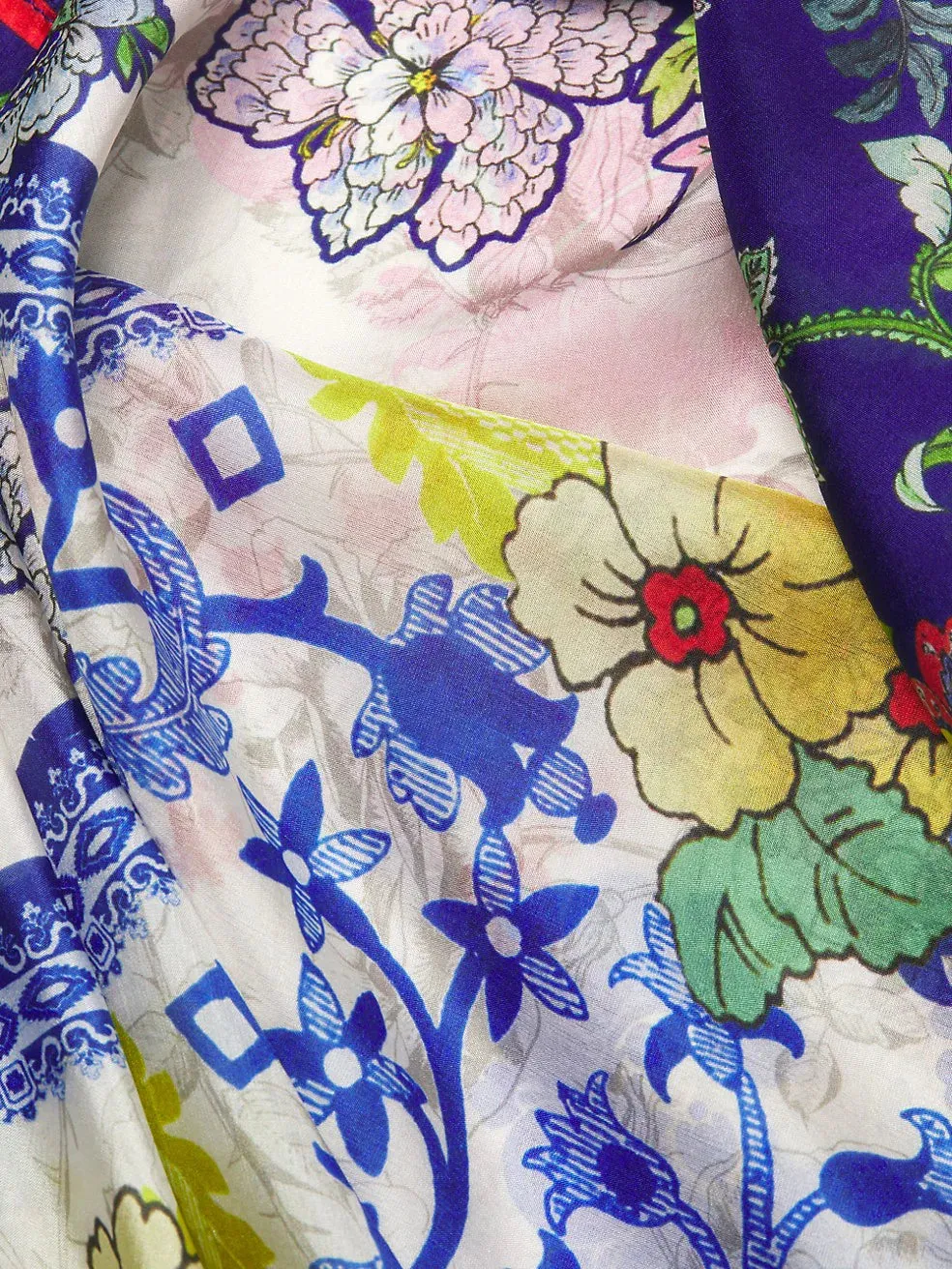 Johnny Was Women’s Silk Floral Shellinay Scarf New