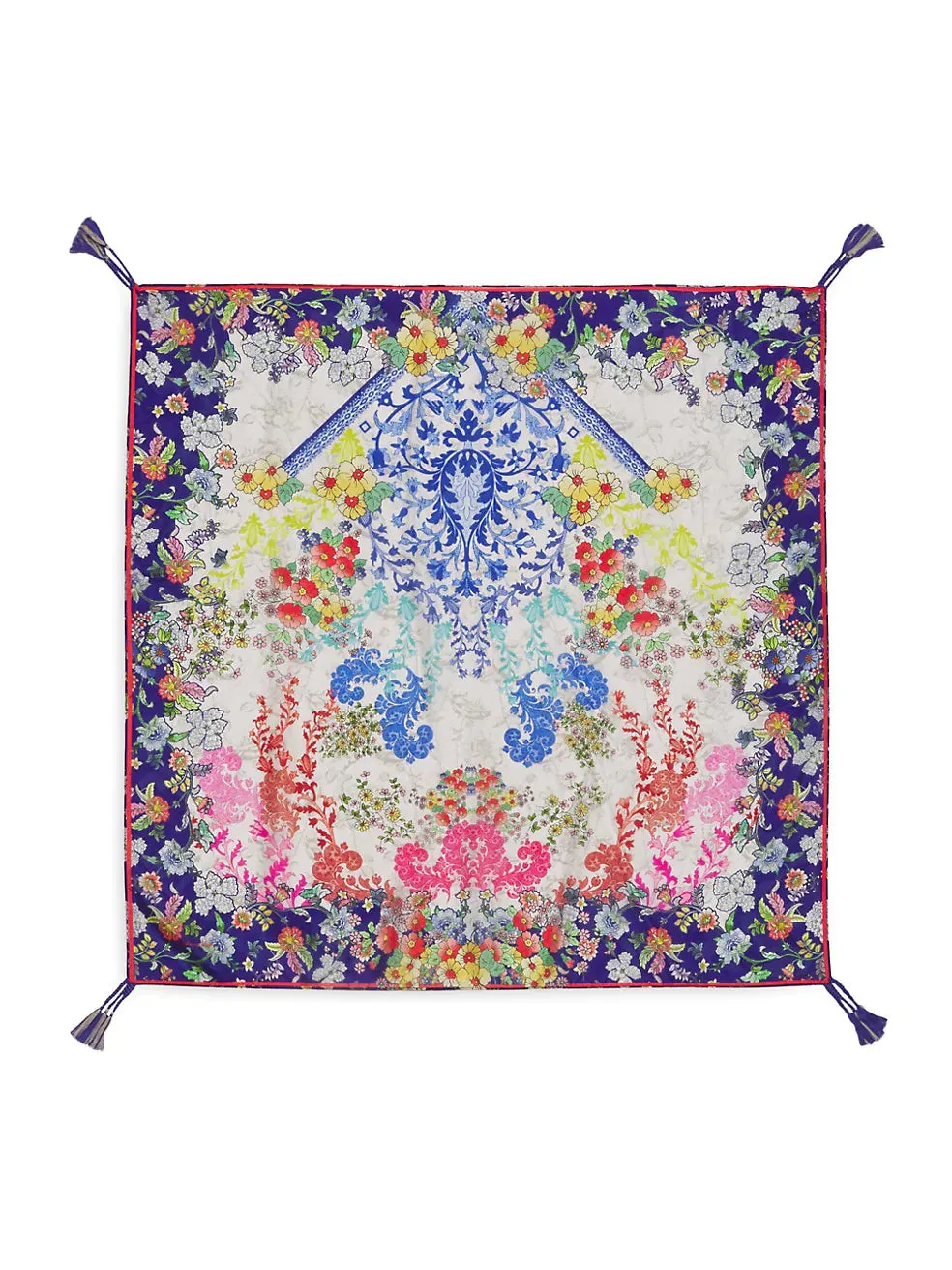 Johnny Was Women’s Silk Floral Shellinay Scarf New