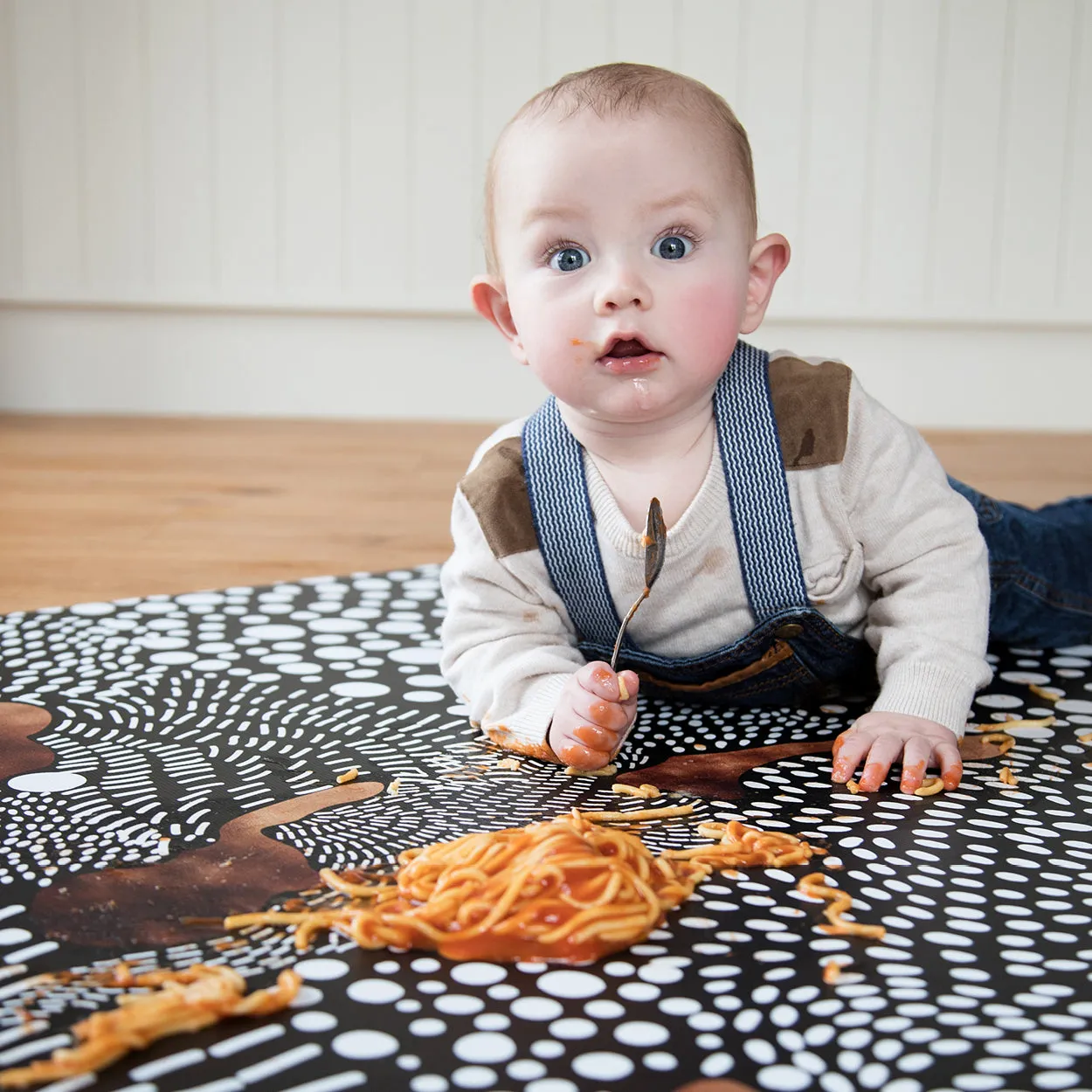 MESS MAT - Black, White & Copper