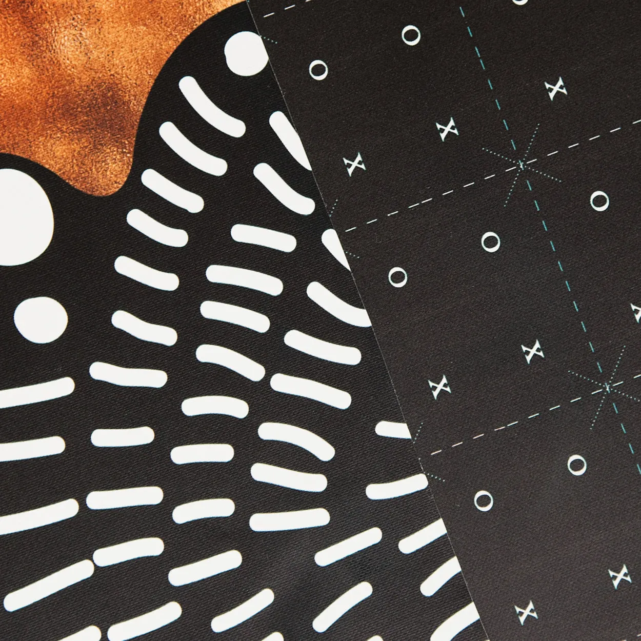 MESS MAT - Black, White & Copper