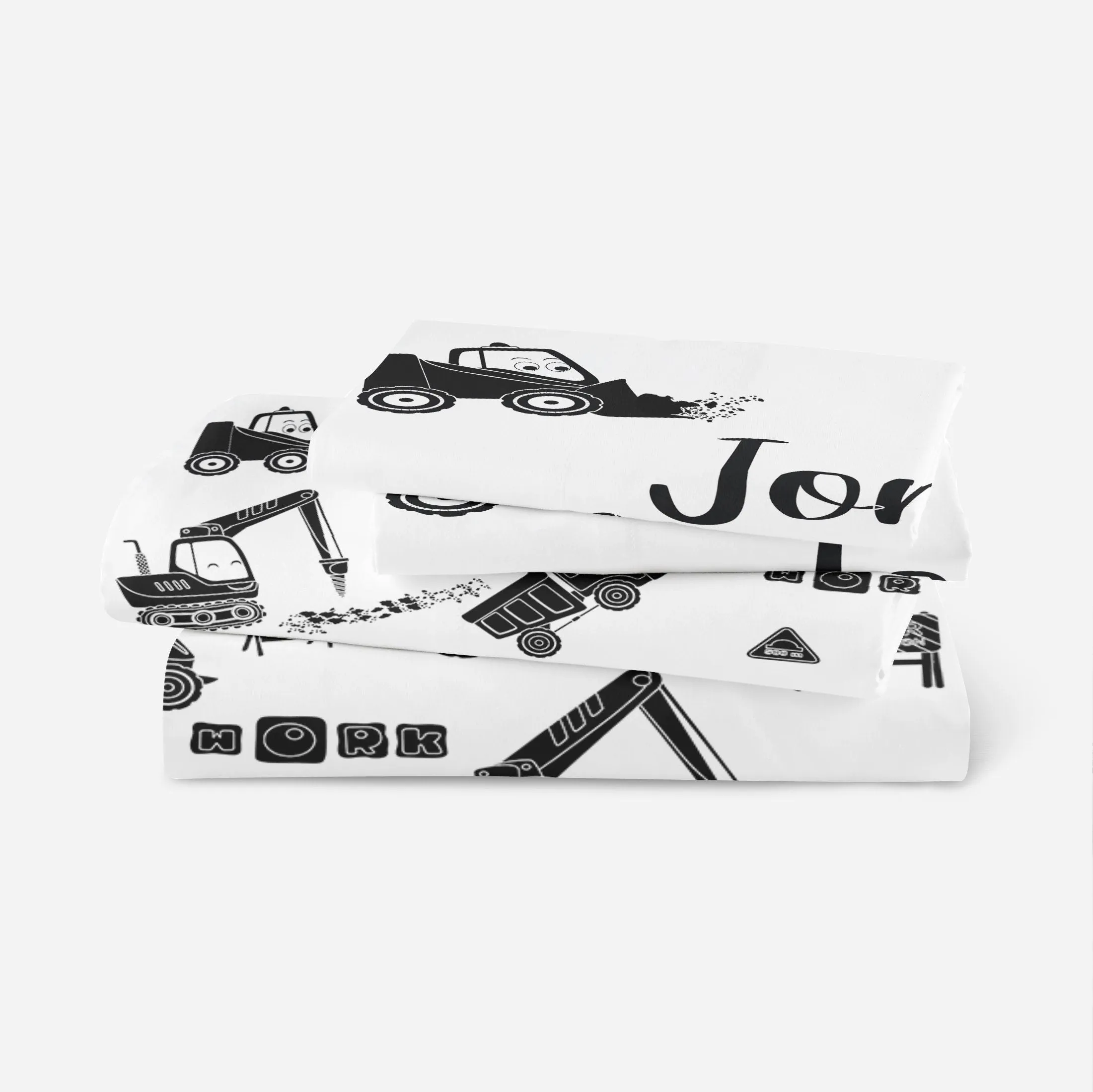 Monochrome Construction Bedding Set