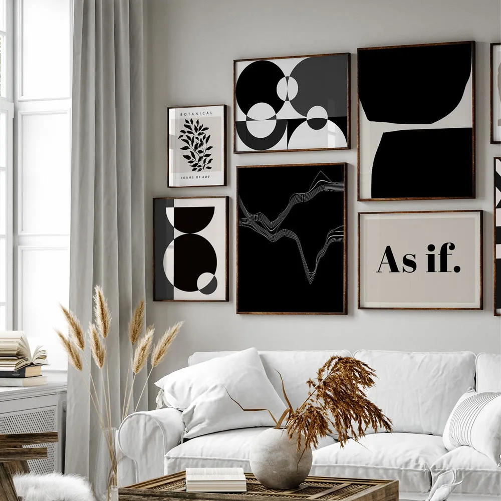 Monochrome Gallery Wall Set of 6