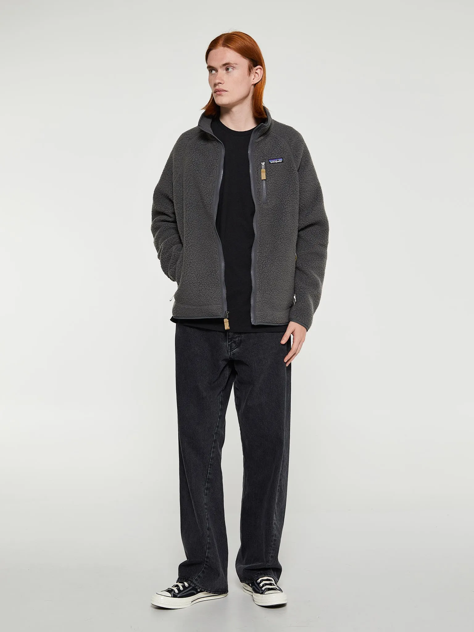 M's Retro Pile Jacket in Forge Grey