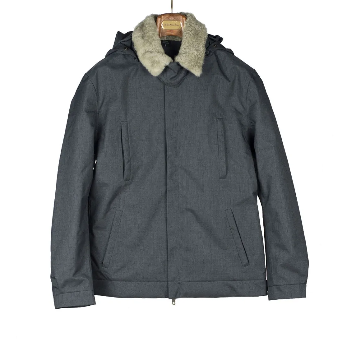 "Bumfreezer" jacket in Mixed Charcoal fabric (restock)