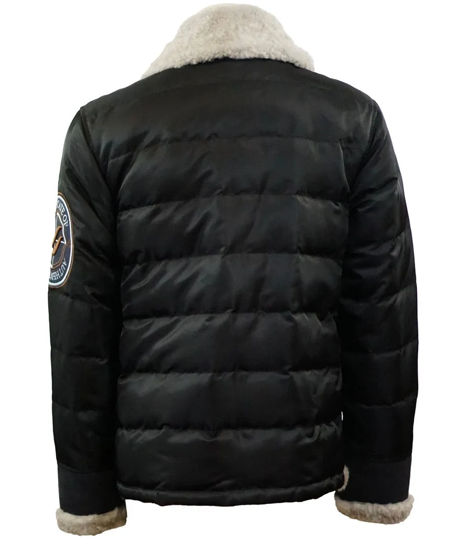 Shearling Luxe Nylon Flight Jacket