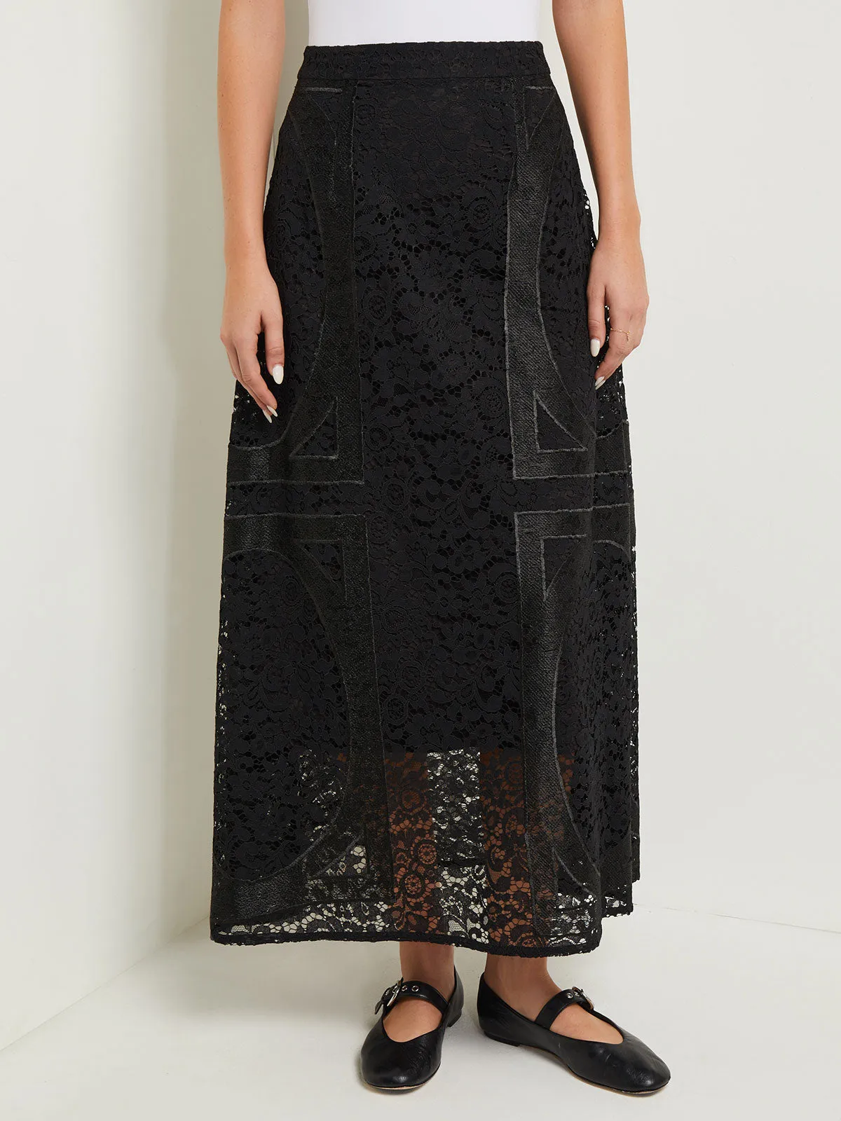 Textural Woven Maxi Skirt