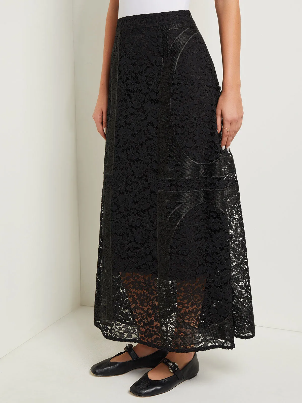 Textural Woven Maxi Skirt