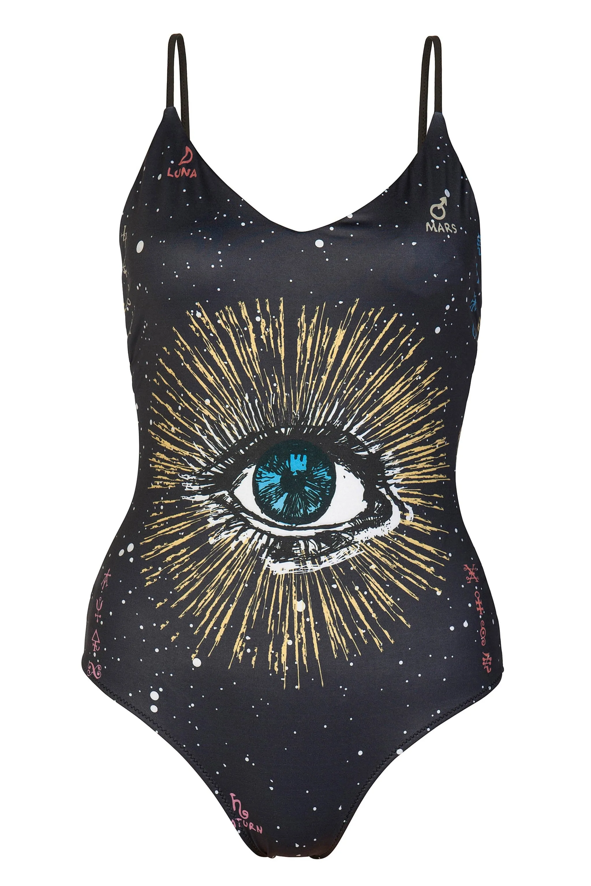 The Cosmos Eye | V-shape Swimsuit