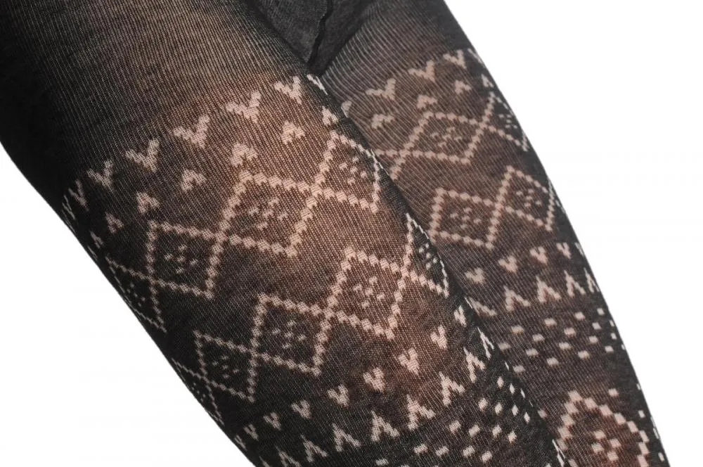 Woven Monochrome Aztec 100 Den
